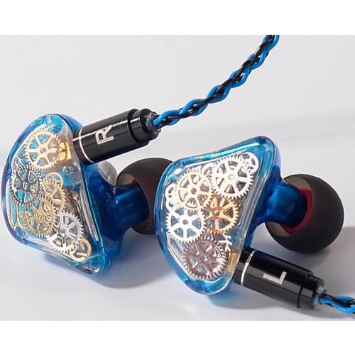 TONEKING TS5 4BA With 1 DD in Ear Earphone Colorful Gear Custom Made Hybrid Around Ear Earphone With MMCX Plated Earphone