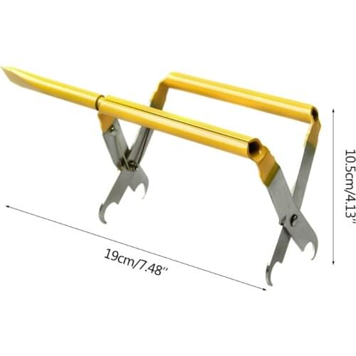 Yellow Beekeeping Frame Grip Holder Lift Gripper Tool with Shovel Knife Bee Hive Frame Clip Bee Keeping Equipment Beehive W3JE