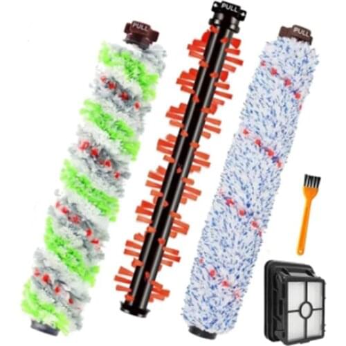 3 Pcs Brushes Roller,1 Filters,1 Cleaning Brush,for Bissell CrossWave 1866 1785 2052 1713 2225 Vacuum Cleaner
