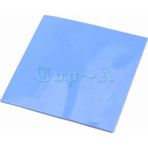 5 Pieces 100x100mm 2mm Blue Silicon Conductive Pad 100x2mm Thermal Compounds Pads For Heat Sink Cooling Cooler Fan