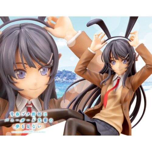 Anime Rascal Does Not Dream of Bunny Girl Senpai Sexy Figure Toy Senpai Sakurajima Mai Chair Sexy Anime Action Figure Toys