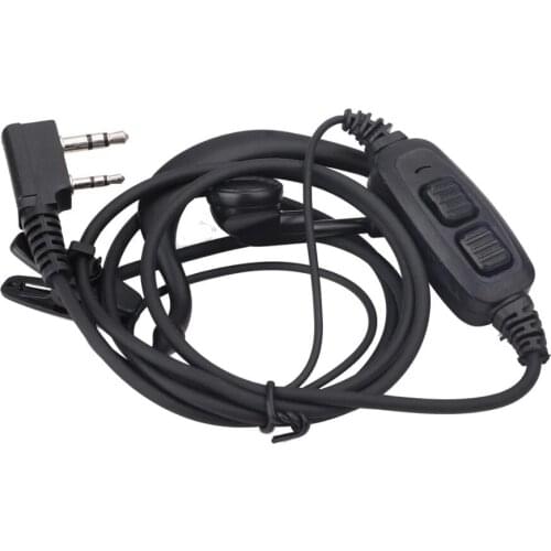 BAOFENG Dual PTT Headset Earpiece With Mic For Baofeng UV-82 UV 82 Plus UV-82HP GT-5TP Walkie Talkie Radio Accessories