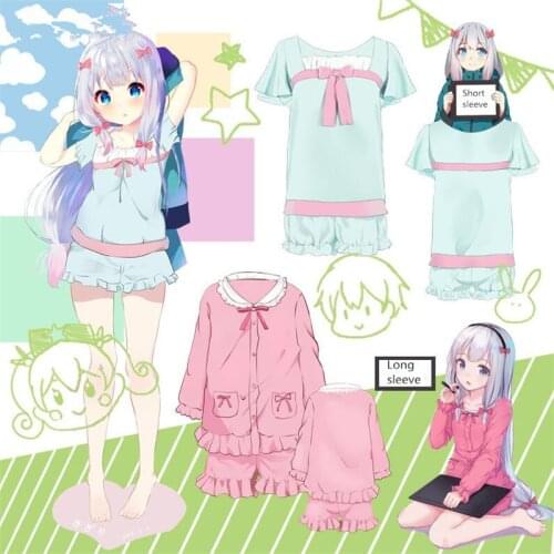 Eromanga Sensei Cotton Pajamas Sagiri Izumi Cosplay Costume Ero Manga Sensei Long Sleeve Short Sleeve Shorts Pajama Set