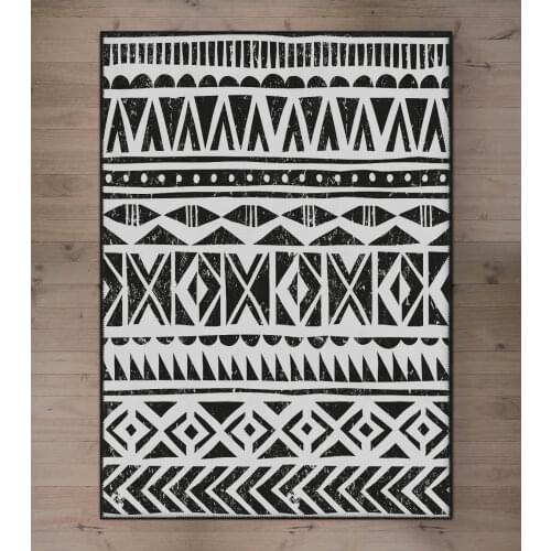 Ethnic Patterned Rug Woven Chenille Original Patterned Rug Living Room Bedroom Kitchen Non-Slip Antilalergic Free Shipping