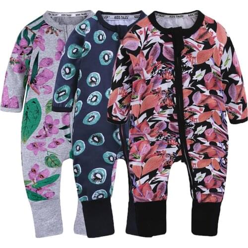 Hot Style Red Leaves Cotton Infant Baby Jumpsuit Clothing Rompers for Newborn Boys and Girls