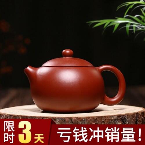 ★Yixing ores are recommended by the pure manual household gifts dahongpao mud zhu xi shi teapot tea set