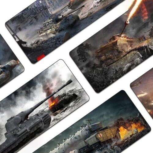 Tank World Creative 900X400 XXL Mouse-pad with Sewn Edges Thermal Transfer Printed Mice Mat Laptop Notebook Keyboard Pad Gaming