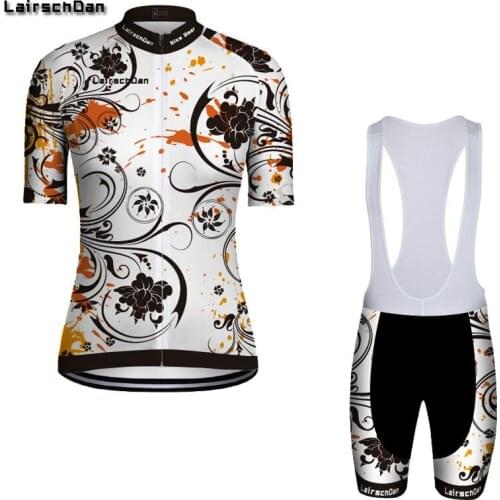 LairschDan 2021 Summer Ladys Retro Cycling Jersey Set Road Bicycle Mountain Bike Clothes Mtb Cycle Suit Roupa Ciclista Feminina