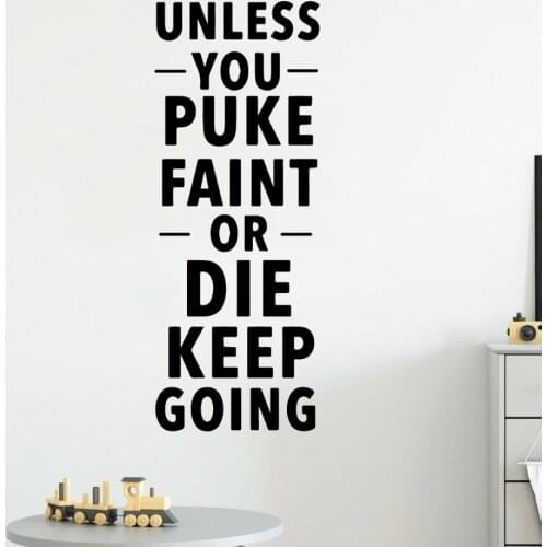 Fashion Wall Decal keep going Text Home Decor Wall Stickers For Baby Kids Rooms Decor Sticker Bedroom Vinyl Mural adesivi murali