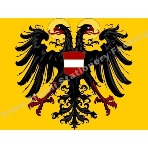 Germany Banner Holy Roman Emperor with Arms 1437 Flag 150X90cm (3x5FT) 120g 100D High Quality Banner Free Shipping
