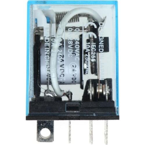 OOTDTY MY4NJ LY2NJ MY2NJ Power Relay Intermediate MY4N-J AC 220V DC 24V 10A 8 Pin