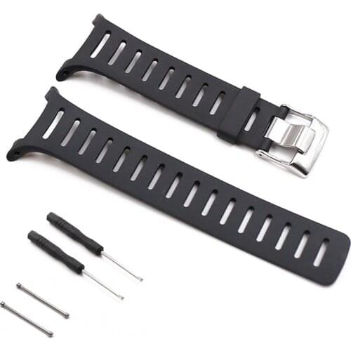 Watch accessories pin buckle rubber strap men suitable for SUUNTO T1 T1C T3 T3C T3D T4C T4D series silicone strap waterproof