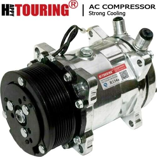 SD508 508 sanden sd5h14 compressor 4509 6629 6669 U4509 U6629 U4514 SD-508 7 GROOVE SERPENTINE BELT PULLEY 5H14 12V