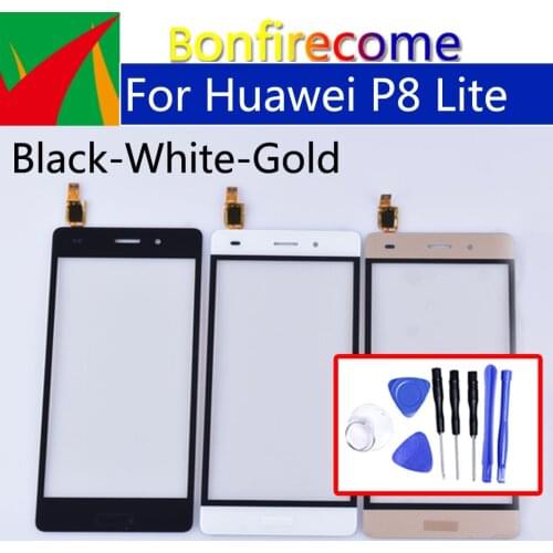 5.0" Touchscreen For Huawei P8 Lite ALE-L04 ALE-L21 ALE-TL00 ALE-L23 Touch Screen Panel Sensor Digitizer LCD Glass Lens Panel