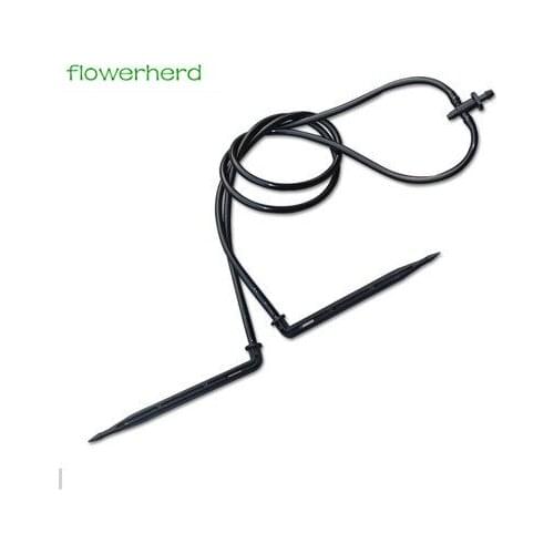 Drop Irrigation System for Bonsai Spider Distribution Assembly with Elbow Arrow Dripper Drip Emitters Kits