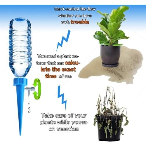 AT69 -36Pcs Auto Drip Irrigation Watering System Dripper Spike Kits Garden Plant Automatic Waterer Tools for Potted Flower