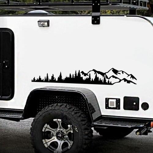 RV Car 100*17cm Sticker Unique Removable Vehicles Decoration Universal