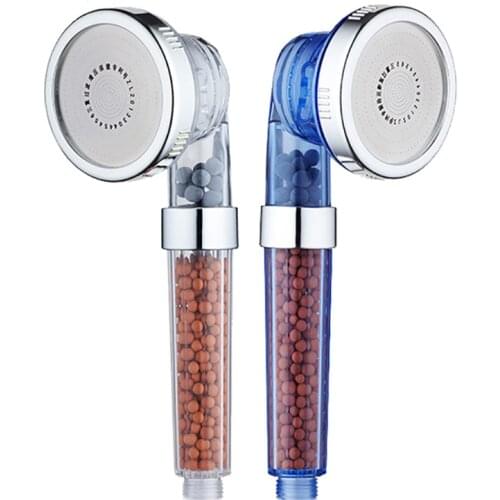 ZhangJi Hot 3 Fuctions SPA Filter Hand Hold Shower Head Water Saving Bathroom Accessories High Pressure Shower Nozzle