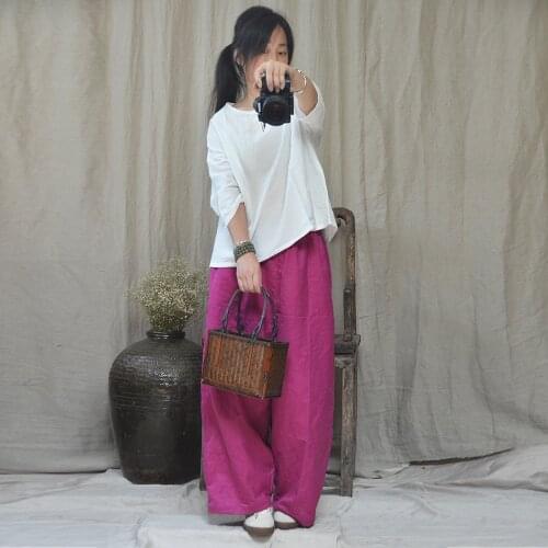 Women Solid Color Loose Three Quarter Sleeve Tops Ladies Vintage Jacquard Blouse Female 2020 Shirt Retro Shirts Spring Summer