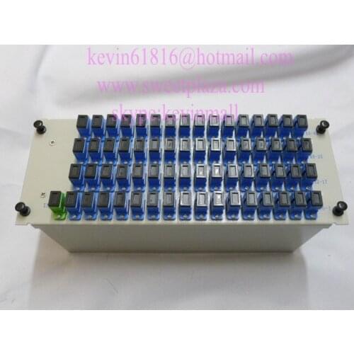 1*64 insertion type splitter, 1X64 splitter with 1*SC/APC input port and 64* SC/UPC output ports
