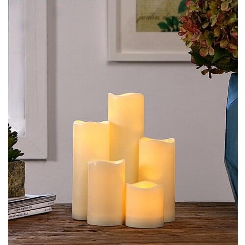 1PC Plastic LED Tea Light LED Candle Holder Flameless Battery Power Romantic Wedding Decor Candle Lamp