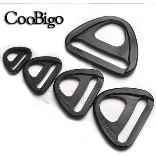 10pcs Size 3/4" 1" 1-1/4" 1-1/2" 2" Plastic Swivel Clip D-Ring Loop Insert Buckle for Backpack Strap Belt Bag Webbing Parts
