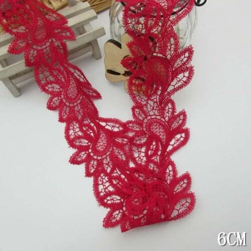 29Yards Water Soluble Lace Trim Ribbon 6cm Width Fabric DIY Dress Sofa Curtain Skirt Decoration Accessories Handmade