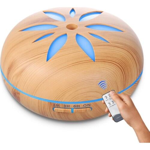 550ml Remote Control Humidifier Electric Essential Oil Diffuser LED Humidificador Ultrasonic Aroma Diffuser for Home Office Room