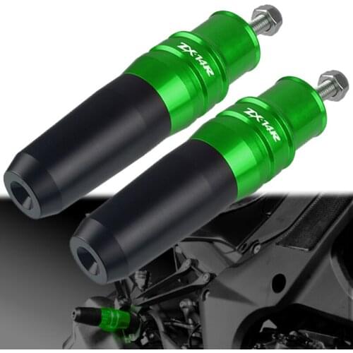 Motorcycle CNC Accessories Exhaust Slider Crash Protector FOR Kawasaki ZX14R ZX 14R ZX 14 R ZX-14R ZX1400 ZZR1400 2006-2020 2019
