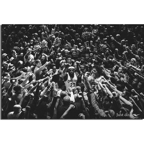 Lebron James Black and White Poster Canvas Prints Unframed Painting For Living Room Decor