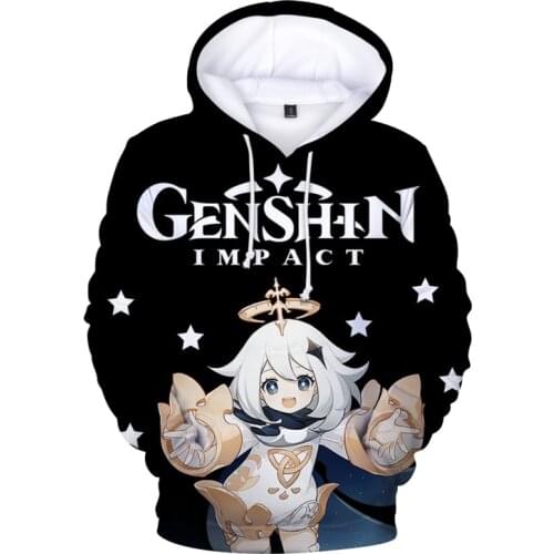 Kawaii Boy Girls Kids Hoodies Genshin Impact Hu Tao Sweatshirt Men womens Hip Hop Clothes Game Hoodie Anime Clothes Oversized