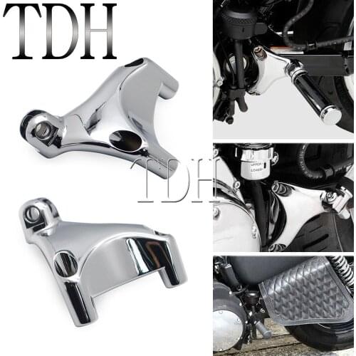 For Harley Sportster XL883 XL1200 XL Custom CNC Motorcycle Foot Peg Pedal Footrest Footpeg Mount Bracket Kit Chrome 2004-2013