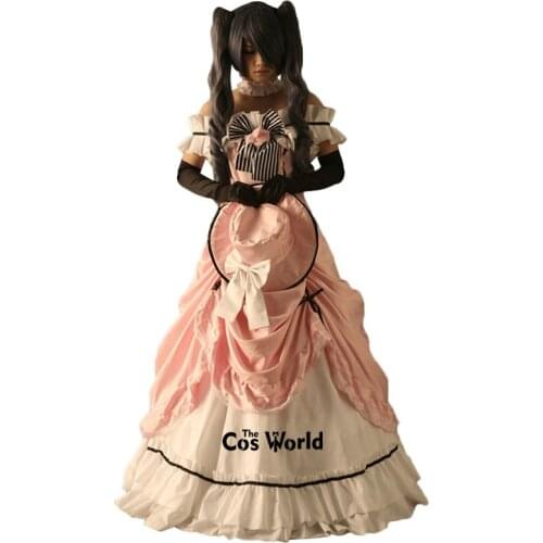 Black Butler Kuroshitsuji Ciel Phantomhive Maid Dress Uniform Outfit Anime Cosplay Costumes