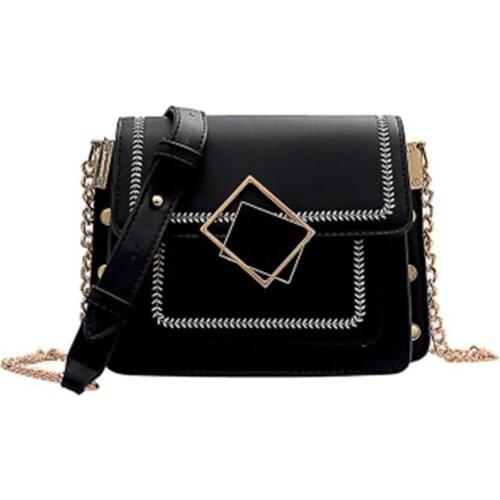 Hot Selling Women Shoulder Crossbody Bag Chain PU Leather for Mobile Phone Keys Money Party -B5