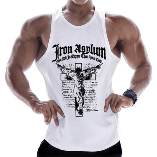 New Bodybuilding Tank Tops Men Gyms Fitness Workout Cotton Sleeveless shirt Clothing Male Casual Stringer Singlet Male Vest Tops