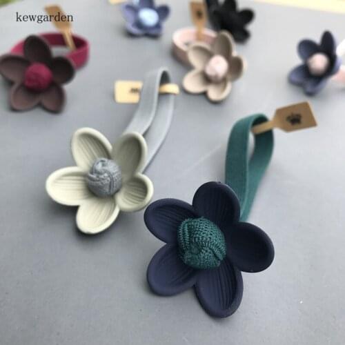 Cute Baby Girls Elastic Hair Rubber Bands Accessories Kids Ponytail Hair Rope Scrunchies Children Flower Hair Ring