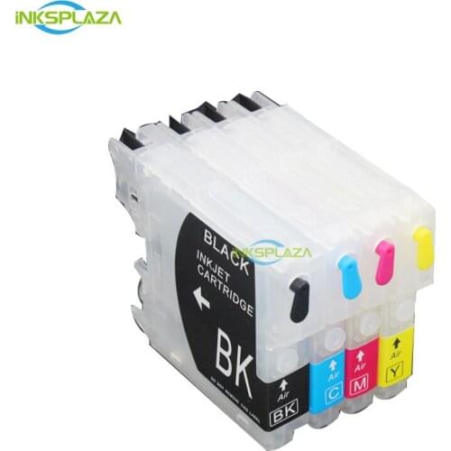 CISSPLAZA Refillable Ink Cartridges compatible for Brother LC39 985 DCP-J125/J315W/J515W/MFC-J265W/J410/J415W/J220