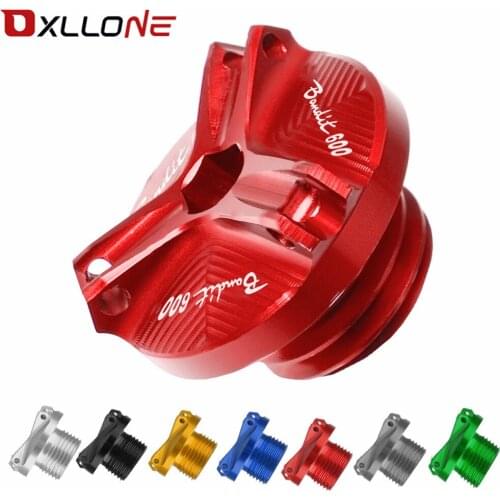 Motorcycle Accessories Aluminum Motorbike Engine Oil Cup Plug Sump Cap Cover Engine For SUZUKI BANDIT 600 1995 1996 1997-2004