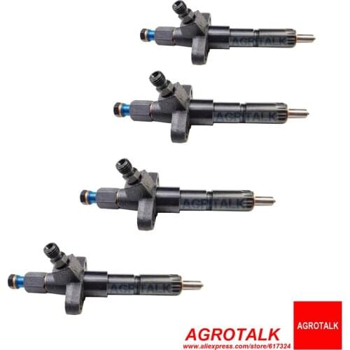 Set of fuel injectors (four pieces for one engine) for Yangdong YND485 (Direct injection model), part number