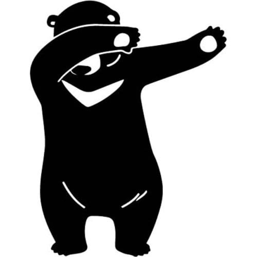 LLY-0323 Bear Creative Decoration Body of Car Cartoon PVC Decal New Design Fashion Style Top Quality Waterproof Cars Stickers