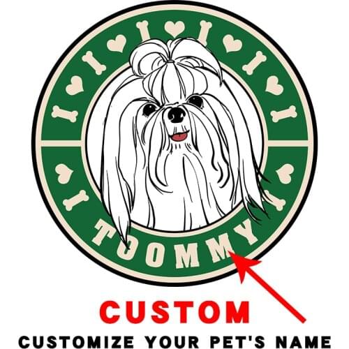 Shih tzus Pet dog animals stickers on dog clothes Thermal transfer printing Heat Transfer Patches for clothing Iron on patches
