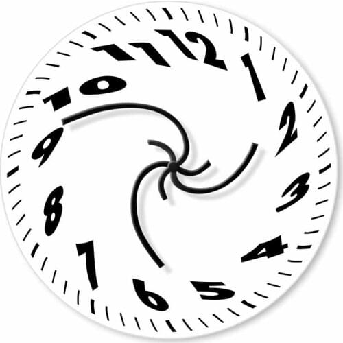 Abstract Twisted Clock Modern Design Non-ticking Wall Watch Surrealist Style Distorted Melting Clock Hands Living Room Decor Art