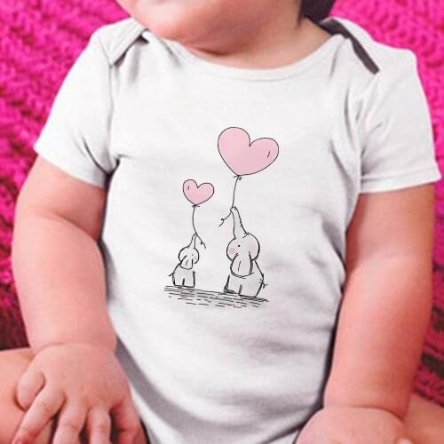 Toddler Romper Disney Animated Films Lady Tshirt Elephant Dumbo Graphic Harajuku Unisex Girl Boy Newborn Clothes