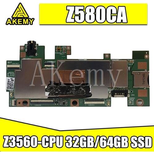 Original For Asus ZenPad S 8.0 Z580CA Z580 Z580C Z580CA Tablets Laptop motherboard Mainboard logic board Z3560-CPU 32GB/64GB SSD