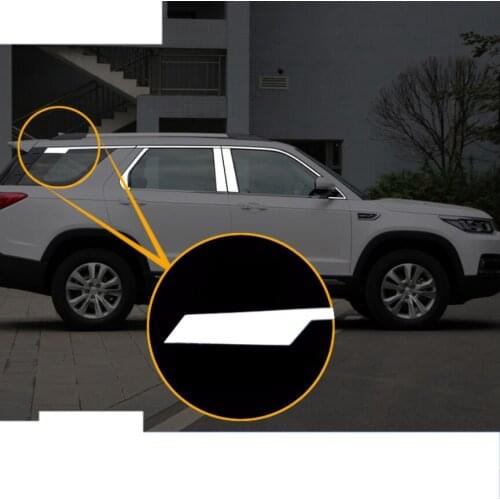 Stainless steel car window trims decoration for changan cs95 2017 2018 20019