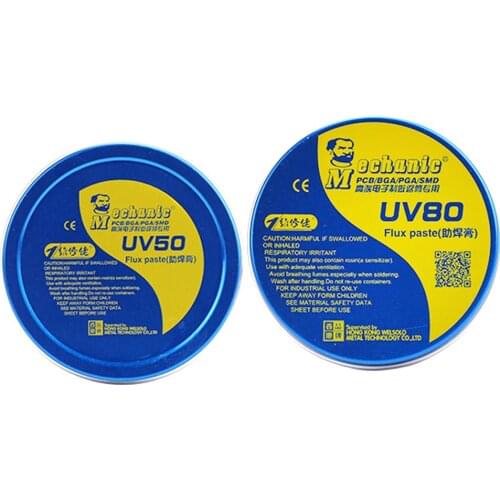 2PC MCN-UV80 + UV50 No-clean Paste Flux Soldering Tin BGA solder flux Electric Soldering Iron Welding Fluxes For PCB/BGA/PGA/SMD