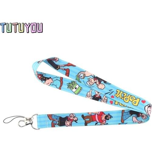 PC519 Cartoon Lanyards Id Badge Holder Keychain ID Card Pass Gym Mobile Badge Holder Lanyard Key Holder