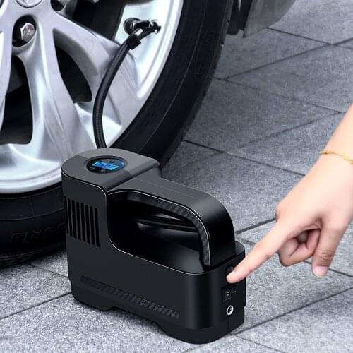 Portable Car Air Compressor DC 12V Tire Inflator Air Pump 100 PSI Auto Air Pump For Car Motorcycle LED Tire Pump Car Accessories