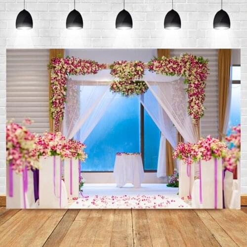 Rose Pink Flowers Petals Road Way Wedding Stage Photograhpy Backdrops Floral Wreath Interior Room Decor Backgrunds Photo Studio