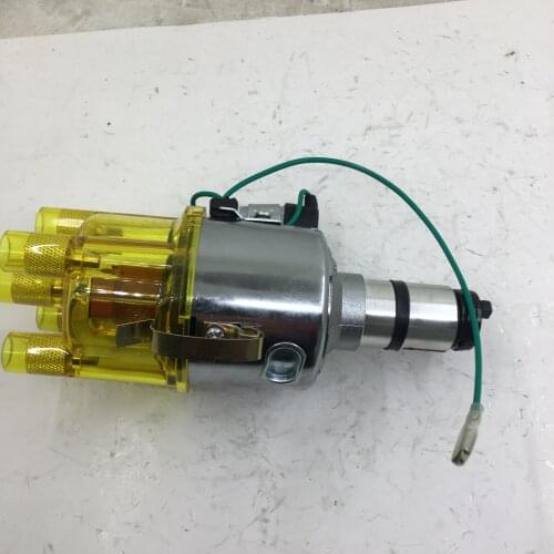 SherryBerg complete distributor 009 / 094 Centrifugal Advance Distributor Chrome For VW 1200 - 2332cc Engines yellow clean cap